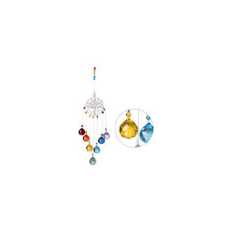 Bunte Kristall-Sonnenfänger, Hängeleuchten, Kronleuchter, Pendelleuchten, Prismen-Ornamente für die Heimdekoration - Crezuo