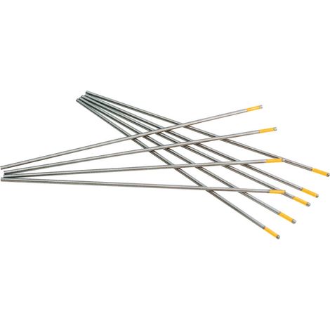 Electrode en tungstène couleur dorée, Ø : 4,8 mm (Par 10)