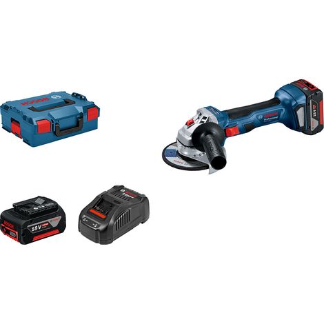 Bosch GWS 18V-7 Smerigliatrice Angolare Brushless 18V Ø125 mm 2 Batterie 5,0Ah