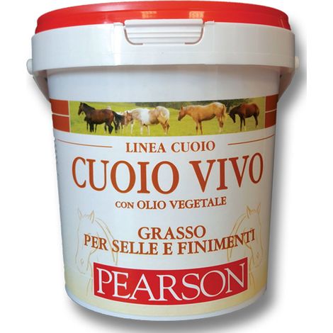CUOIO VIVO Pearson grasso penetrante per ingrassare selle e finimenti in cuoio con olio vegetale 1000 ml