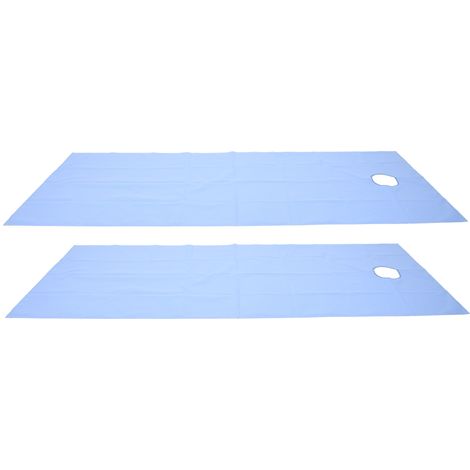 2-teiliger wasserdichter Massageliegenbezug, ölabweisend, für Kosmetikstudios, Blau (1/5)