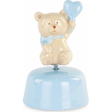 Cupido&Co. Orsetto Carillon H 140 Mm Azzurro con Scatola