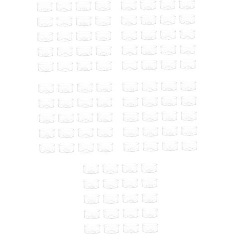 100 pièces Moules Bougie Plastique Ignifuge pour Fabrication DIY Contenants Cylindriques Adaptés Paraffine Cire Soja et Cire Dabeille Décoration Romantique (1/5)