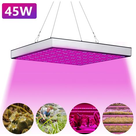 Randaco Pflanzenlampe 45W LED Grow Light Pflanzenlicht 225 LEDs Rot Blau Licht Grow Lampe Vollspektrum Pflanzenleuchte für Zimmerpflanzen und Blumen Garten- & Gewächshaus-Zubehör