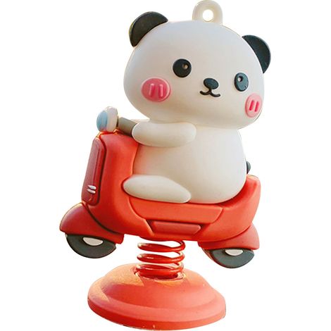 Figurine Animal Panda pour Auto, Déco Intérieure de Voiture Mignonne et Polyvalente, Léger et Résistant, Ornement de Tablette, Étagère, Bureau (1/5)
