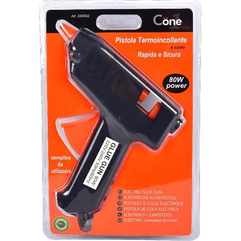 Pistola Elettrica Colla a Caldo Silicone Bricolage Fai da Te 80 Watt