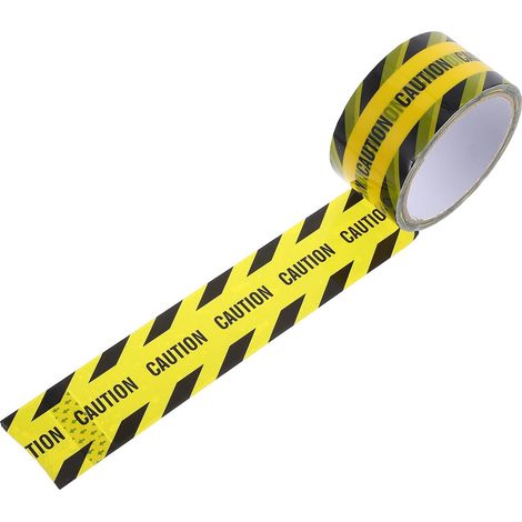 CCYKXAFloor Marking Tape, Safety Signage Tape, Black BOPP, Industrial Adhesive, for Floors and Equipment, Roadworks (1/5)