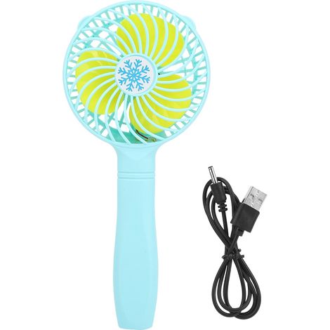 Mini-ventilateur USB rechargeable portable pour dortoir bureau voyage extérieur, bleu (1/5)