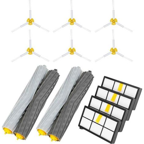 Main Brush and Side Brush Filter Replacement Parts Accessories for IRobot 800 900 Series 805 860 890 870 871 880 890 960 980