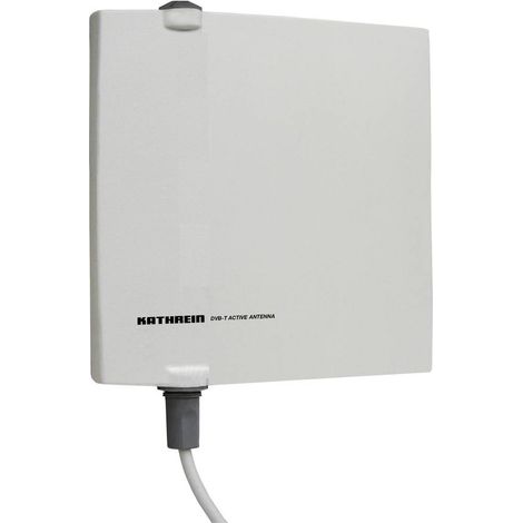 Antenne plate DVB-T/T2 active 18 dB – Amplificateur intégré – Polarisation horizontale et verticale – Montage mural ou sur mât – Kathrein (1/3)