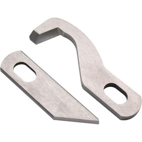 Overlockmesser für Ober- und Unterkiefer, Nähmaschinen-Overlockmesser, Ober- und Unterkiefer-Nähmesser für Nähmaschinen, passend für Brother 929D 1034D 1134Dw (1 Obermesser und 1 Untermesser) (1/5)