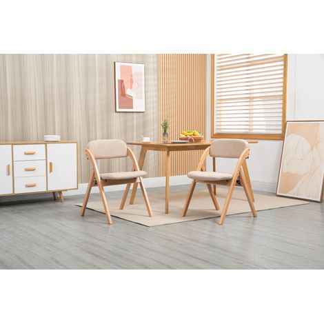 Chaises pliantes avec assise rembourrée, ensemble de 2 chaises de salle à manger empilables en chaise bureau,