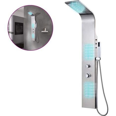 Maison Exclusive - Système de panneau de douche acier inoxydable incurvé (1/5)