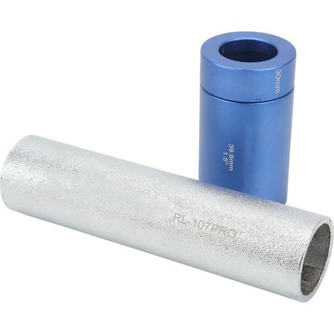 Kit de montage fourche vélo en aluminium, outil de réparation jeu de direction et couronne, couleur argent-bleu. (1/5)