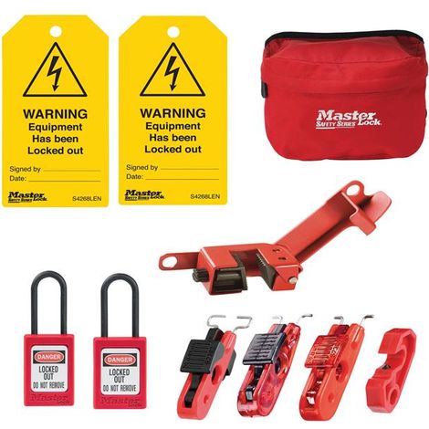 Master Lock ELECKIT-EN Electrical Lockout Kit, 9 Piece MLKSELECKIT2