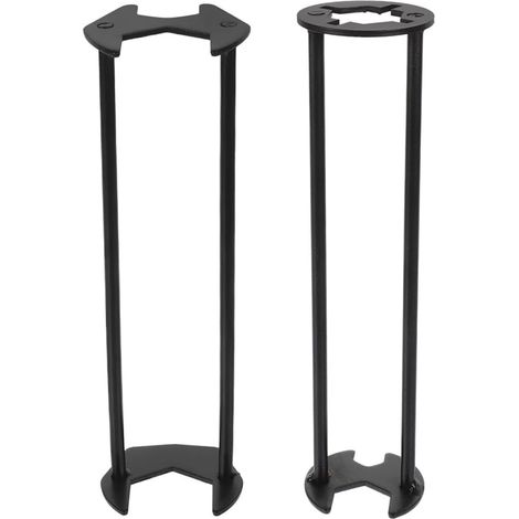 Pieds pour Commode en Fer Noir Mat, 4pcs, Design Oblique et Effilé, Installation Facile, Usage Polyvalent pour Table et Canapé Moderne Minimaliste (1/5)