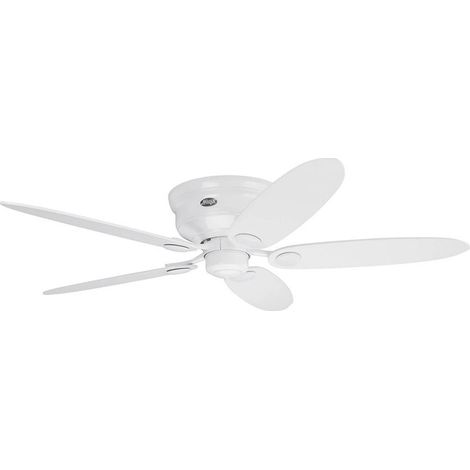 [GEBRAUCHT] B-Ware Hunter Ventilator Low Profile III weiß ahorn Deckenventilator 132cm bis 25m² (1/2)