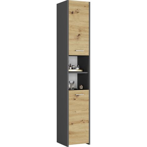 Badezimmerschrank Anthrazit Mix Artisan, 40 x 30 cm - Modern L-1