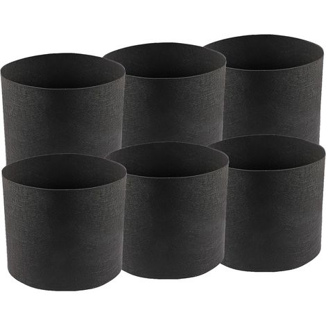 Juego de 6 bolsas de siembra, 3,8 L, tela, maceta para tomates, fresas, cesta de siembra (1 galón) (1/5)
