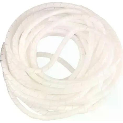 Ruban de protection pour câbles - Tube d'enroulement isolé, 14 mm x 5 m, Blanc (1/2)