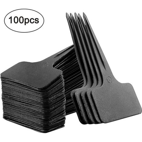 100 étiquettes de jardin en plastique imperméables de type T pour pépinière (1/5)