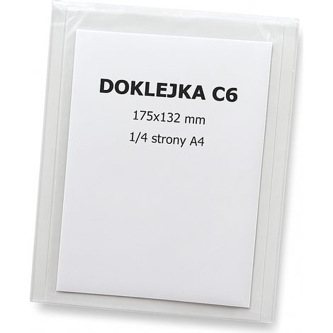 Selbstklebende Aufkleber im C6-Format, 1000 Stück. (1/4)
