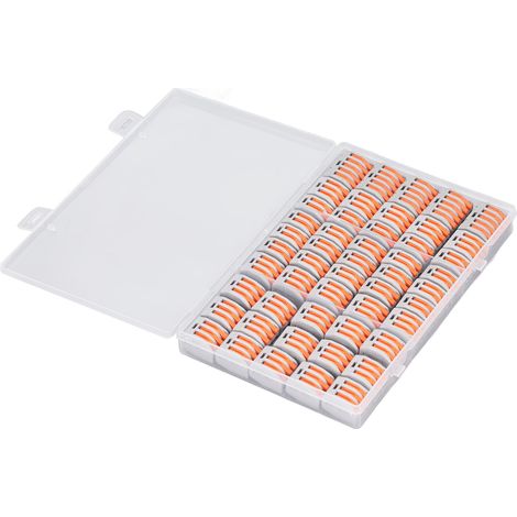 Kit de 50 bornes à connexion rapide pour câbles électriques compacts à 2, 3 et 5 ports, 250 V, 32 A (1/5)