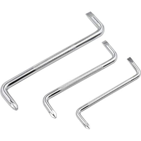 Lot de 3 Tournevis décalés avec Tournevis à tête Plate et magnétique, de Type Z avec Tournevis cruciforme (1/5)