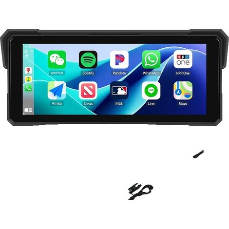 GPS de moto, design étanche, connectivité sans fil, 8,1 pouces GPS DVR (1/2)