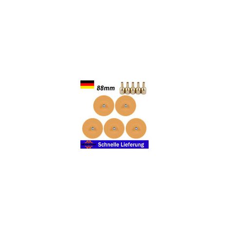 Gomme Adhésive - Disque Gomme Désadhésif 88 mm - Pour Retirer Poids Adhésifs Et Résidus Collants - Pour Peinture Métal Verre - Lot De 5 (1/5)