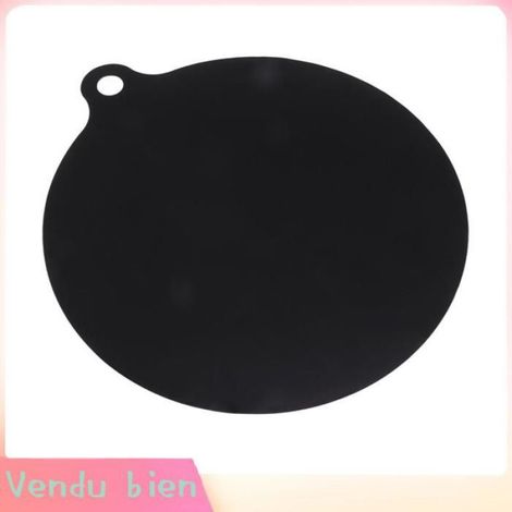 HURRISE Protège Plaque Cuisson Résistant à la Chaleur Anti-Dérapant en Silicone Rond 22 cm / 8,7 pouces (1/4)