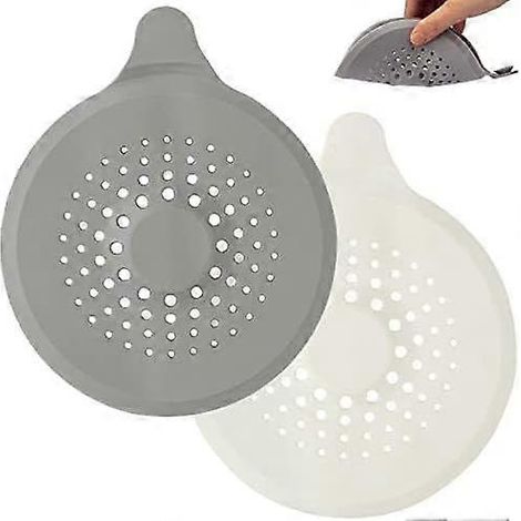 Lot de 2 récupérateurs de cheveux pour bonde de douche avec ventouse puissante, filtre en silicone pour évier et baignoire. (1/5)