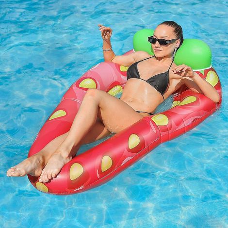 Hamac gonflable pour piscine, hamac flottant pour piscine, hamac gonflable, jouet flottant gonflable portable, fête d'été à la plage et à la piscine (1/4)