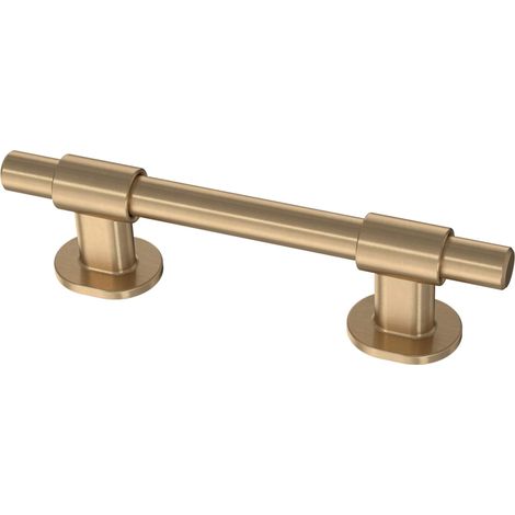 Barre de traction (lot de 5) – Lot de 5 poignées de placard réglables de 3,5 cm à 10,2 cm de trou à 10,2 cm – Bronze champagne – Pour armoire de cuisine, tiroir, commode, tiroir (1/5)