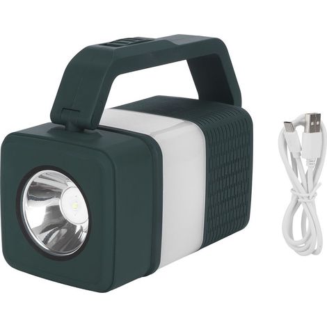 Lampe de bureau portable Bluetooth, veilleuse multifonction haut-parleur, lampe de table pour extérieur, vert (1/5)