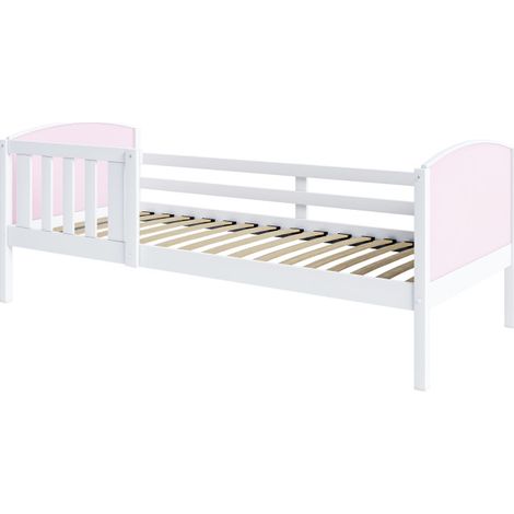 Lit Enfant Tom 90x190 Blanc - rose (1/3)