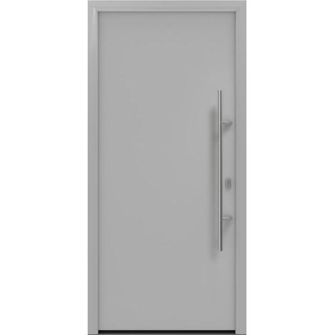 Hörmann Ecostar Haustür "ISOPRO IP 010", weißaluminium matt (RAL 9006), 110 x 210 cm (B x H), DIN Rechts