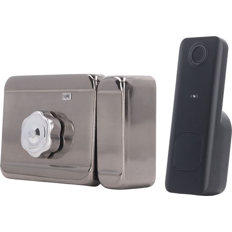 Serrures intelligentes à empreinte digitale et code PIN, Bluetooth APP, entrée sans clé, pour portail et porte d'appartement, usage domestique (1/5)