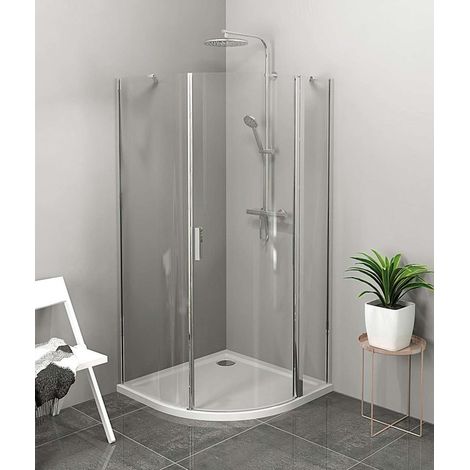 Polysan Zoom - Cabine de douche 90x90 cm, à droite, aluminium/verre transparent ZL2615R (1/5)