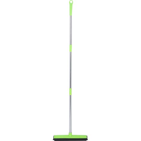 Balai télescopique multifonction pour tapis et moquettes, aspirateur et dépoussiérage pour poils d'animaux, outil de nettoyage vert (1/5)