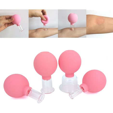 Ventouses de massage en caoutchouc, ventouses sous vide, ventouses en verre pour lifting du visage et du corps, ventouses anti-cellulite, outils de thérapie par ventouses chinoises-AquaForge (1/4)