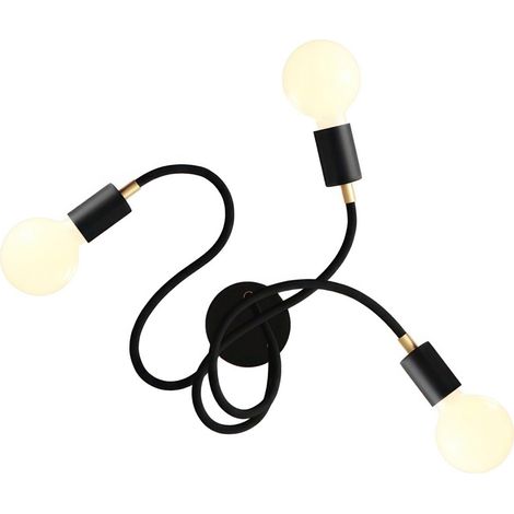 Flex 60 lampada da parete o soffitto snodabile a luce diffusa con lampadina LED G95