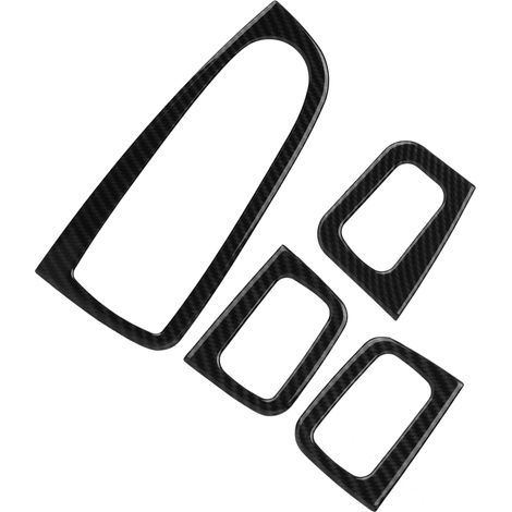Lot de 4 caches boutons lève-vitre aspect carbone pour Mercedes Benz Classe C W205 (1/5)