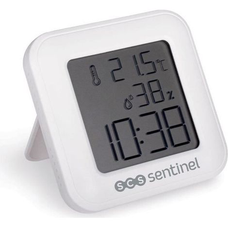 Thermometre-hygrometre - SCS SENTINEL - ThermoHygro - Intérieur - Affichage heure, alarme, hygrométrie, température (1/7)