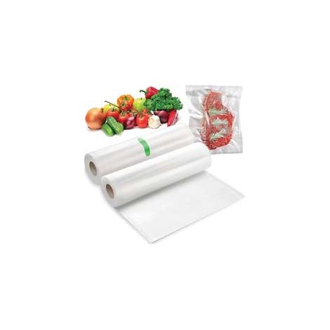 BUSTE SOTTOVUOTO PER ALIMENTI IN ROTOLO- - cm.30x6 mt. in confezione da 2 rotoli - 1 confezione XTRA