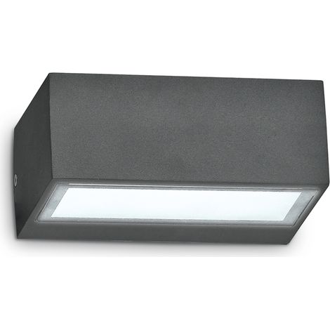 Applique Moderna Twin Alluminio Antracite 1 Luce G9 3W 3000K Luce Calda (1/2)