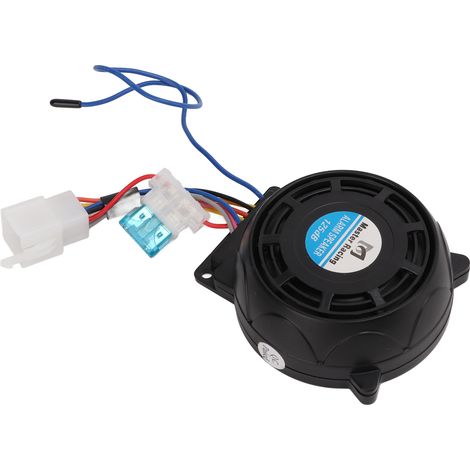 Schwarze Motorrad-Diebstahlalarmanlage mit Doppelfernbedienung, Sirene und Alarm (12V) (1/5)