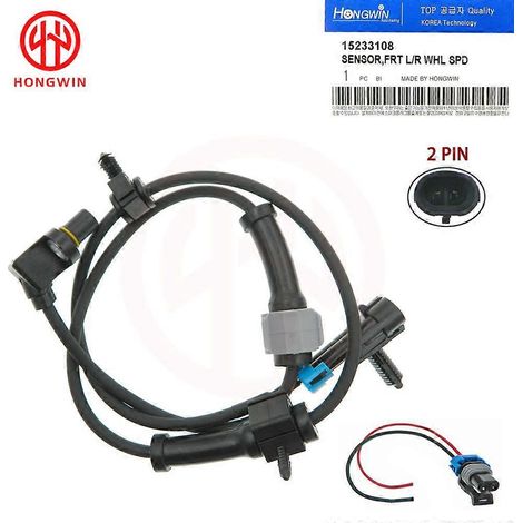 Capteur de vitesse de roue ABS avant gauche et droite 15233108 / 15037208 pour Chevrolet Avalanche Silverado Casillac Escalade GMC Yukon Sierra (jeu 1) (1/5)