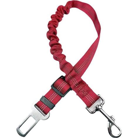 Laisse Rétractable Pour Animaux - Ceinture De Sécurité Voiture Élastique Avec Amortissement - Pour Chien Et Chat - Longueur Réglable 47 À 70 cm - 1 Pièce (1/5)