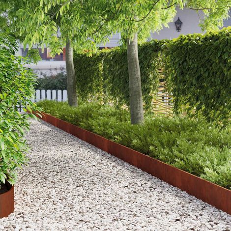 Teenpull – Raseneinfassung 30 pcs 103 x 20 cm Stahl Rostig (1/5)
